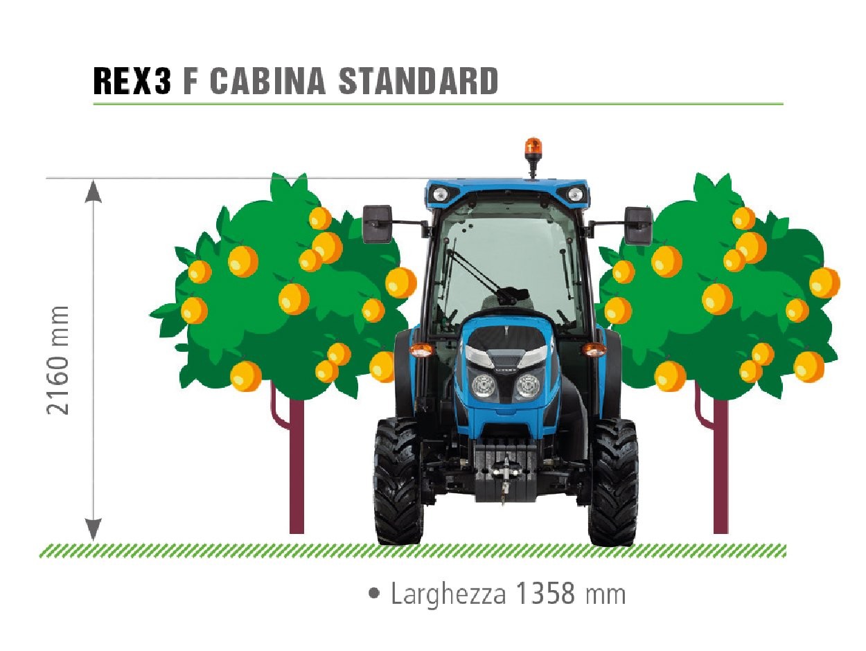 informazioni landini size rex 3 f cabina standard