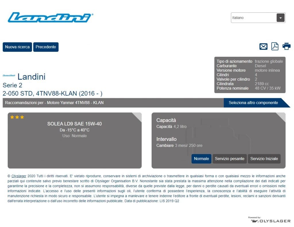 Oil Chooser_Landini Serie 2