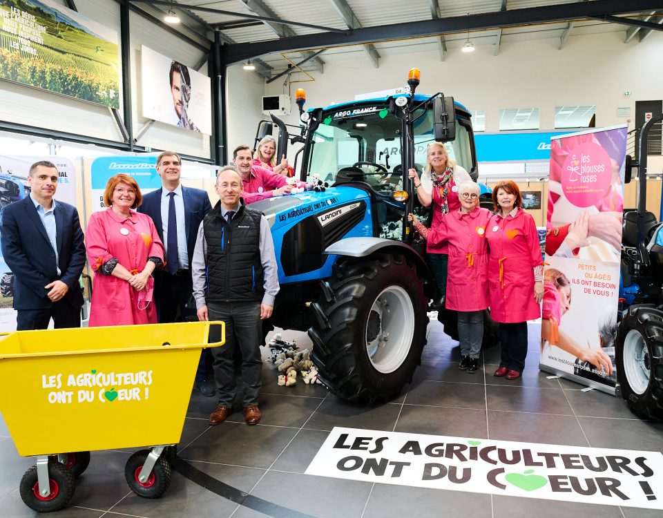 Les tracteurs Landini ont du coeur avec les Agriculteurs !