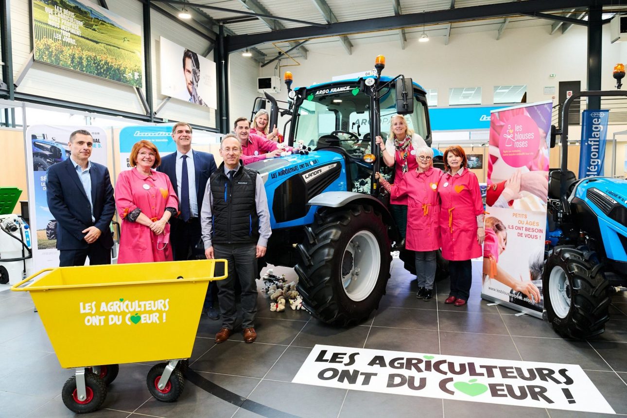 Les tracteurs Landini ont du coeur avec les Agriculteurs !