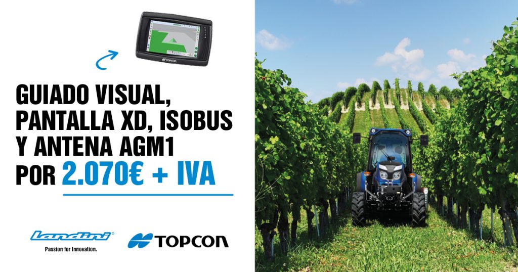 Promoción Landini: GUIADO VISUAL, PANTALLA XD, ISOBUS Y ANTENA AGM1 POR 2.070€ + IVA